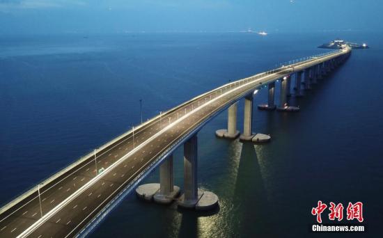 A rendering of the Hong Kong-Zhuhai-Macao Bridge. (Photo/China News Service)