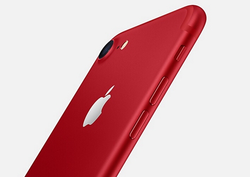 Apple launches red iPhone 7 and iPhone 7 plus, March 21, 2017. (Photo/Official Website of Apple)