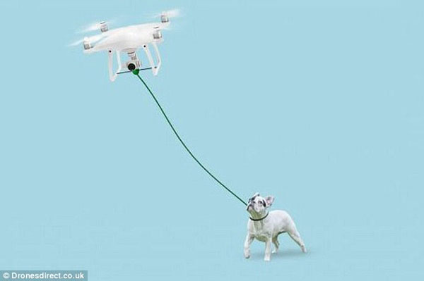 £2,000 drone promises to walk your dog for you using GPS to lead it along a programmed route