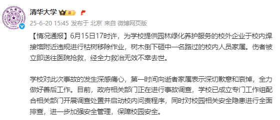 Tsinghua大学对一棵树打耳光的女