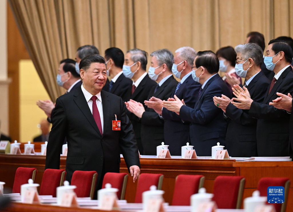 3月5日，第十四届全国人民代表大会第一次会议在北京人民大会堂开幕。这是习近平步入会场。新华社记者 谢环驰 摄