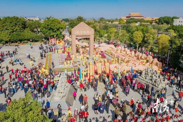 珠玑古巷举办民俗表演。受访者供图