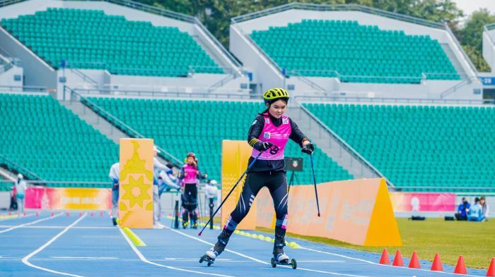 残特奥会越野滑轮比赛开赛 首日决出8枚金牌