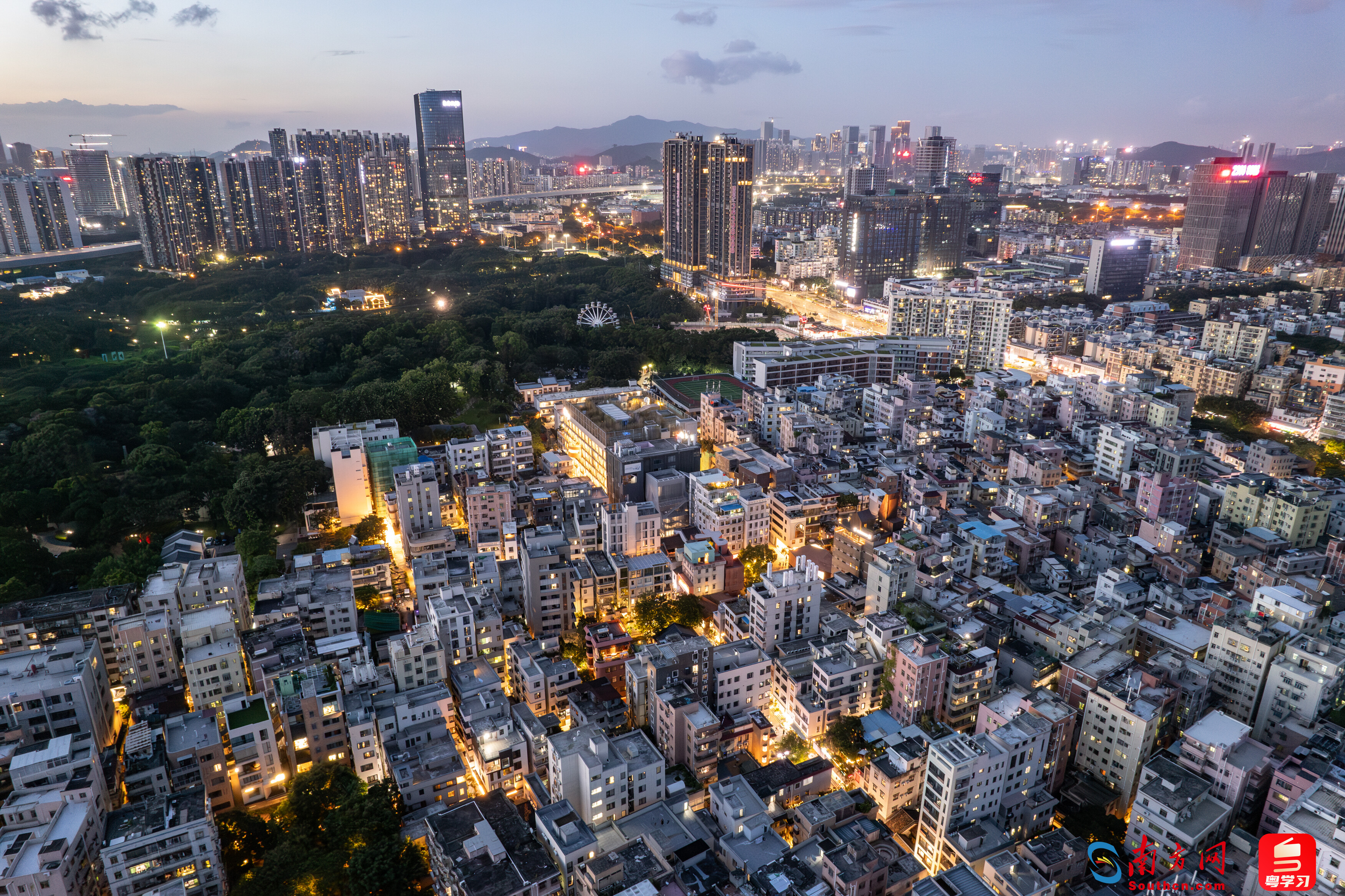 南头古城俯瞰(摄影:白羽)