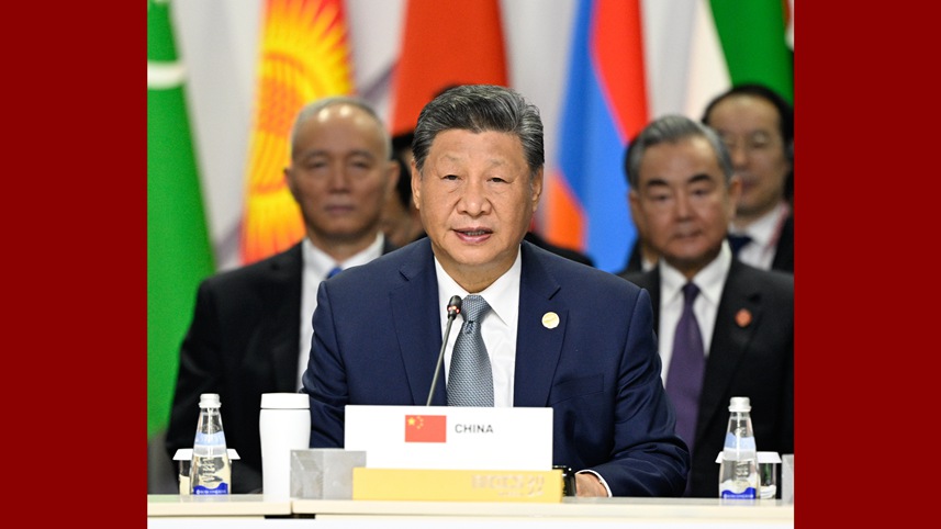 Xi urges "BRICS Plus" to pursue common security and development, harmony among civilizations