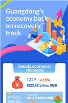 Guangdong's economy back on recovery track