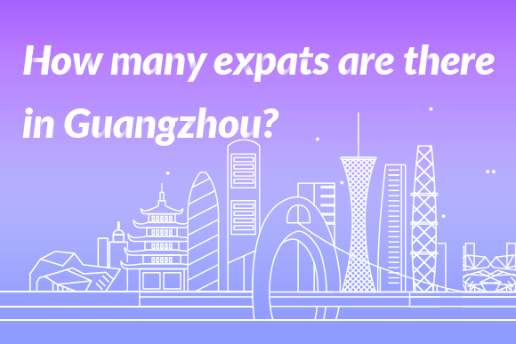 How many expats are there in Guangzhou?