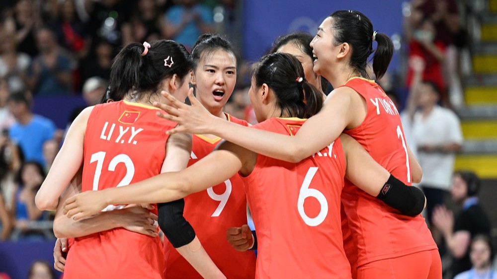 中国女排轻取法国队锁定八强席位