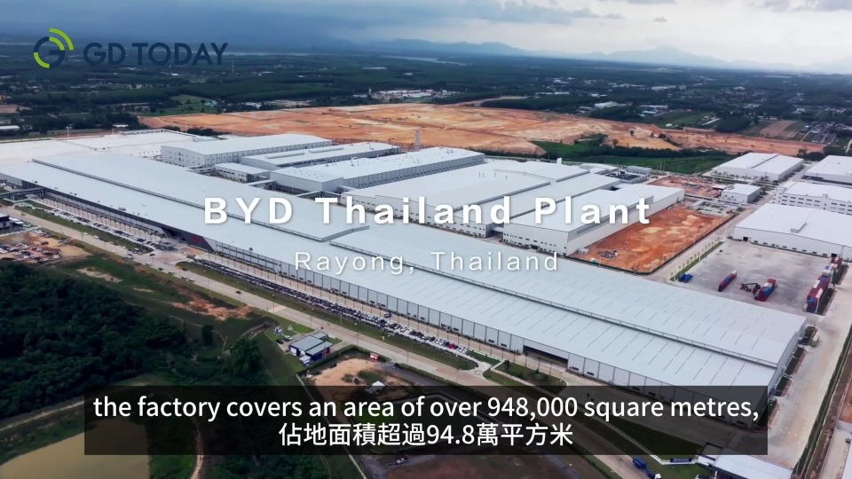 Glimpse of GBA & EEC connectivity via BYD's new factory in Thailand