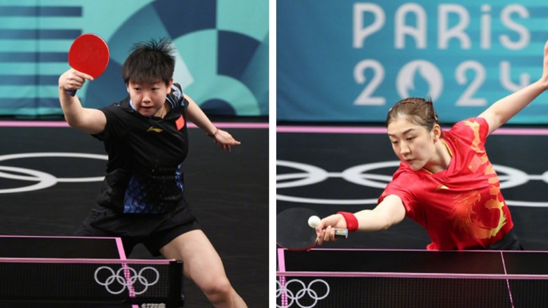 横扫对手！孙颖莎、陈梦双双晋级奥运乒乓球女单四强