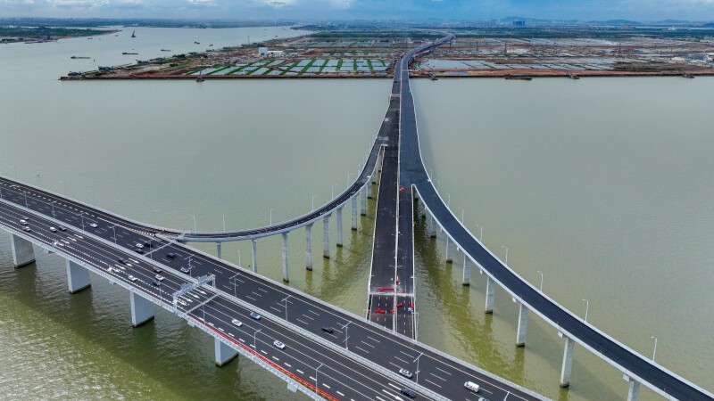 对接深中通道，广州南沙南中高速万顷沙支线百日内通车