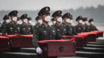 第九批在韩中国人民志愿军烈士遗骸回国 第九批在韩中国人民志愿军烈士遗骸回国