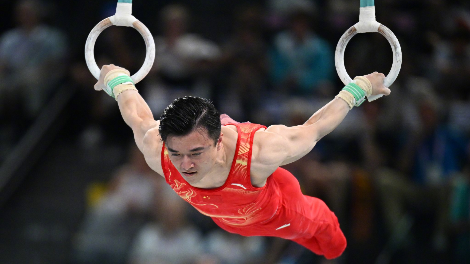 第18金！刘洋夺得巴黎奥运会体操男子吊环冠军