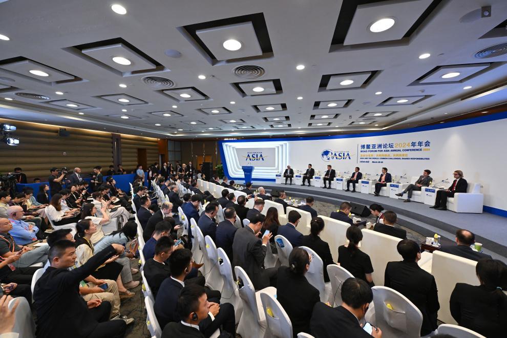 3月27日，博鳌亚洲论坛2024年年会“社会治理与区域安全——经济社会发展与毒品问题治理”分论坛现场。