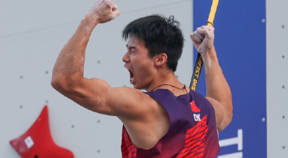 祝贺！龙见国夺取攀岩世锦赛男子速度金牌