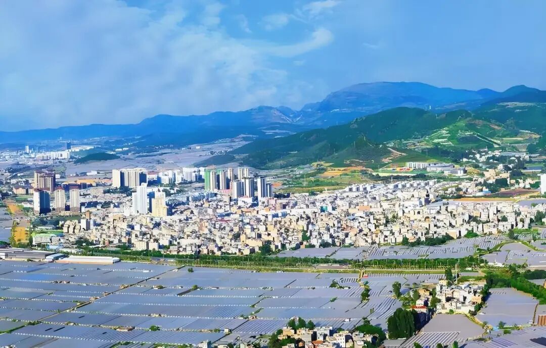 晋城中型灌区鸟瞰图