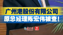 广州港股份有限公司原总经理陈宏伟接受监察调查