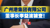 广州港集团有限公司党委书记、董事长李益波被查