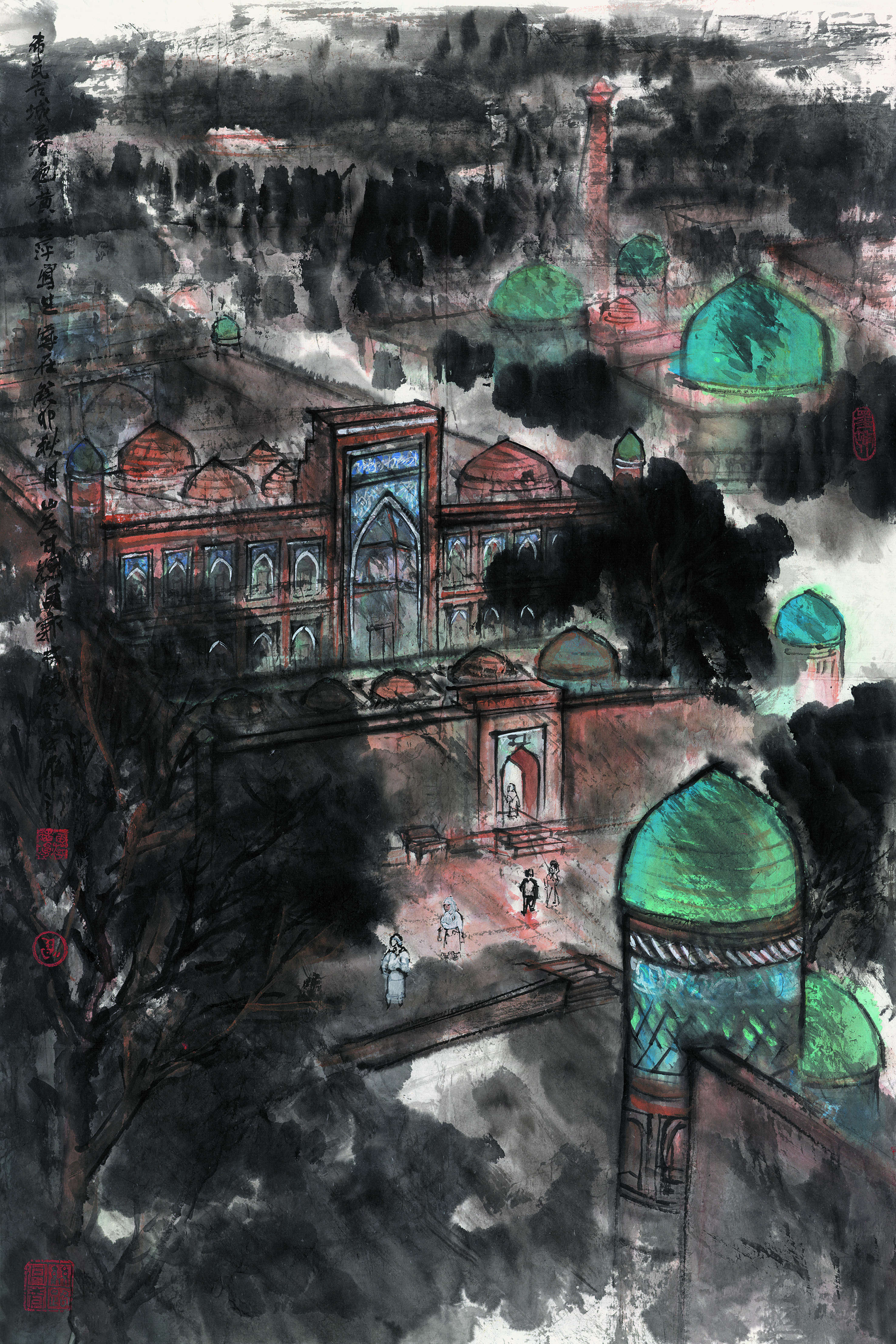 黄玉萍《希瓦暮色》69cm×46cm 2023年