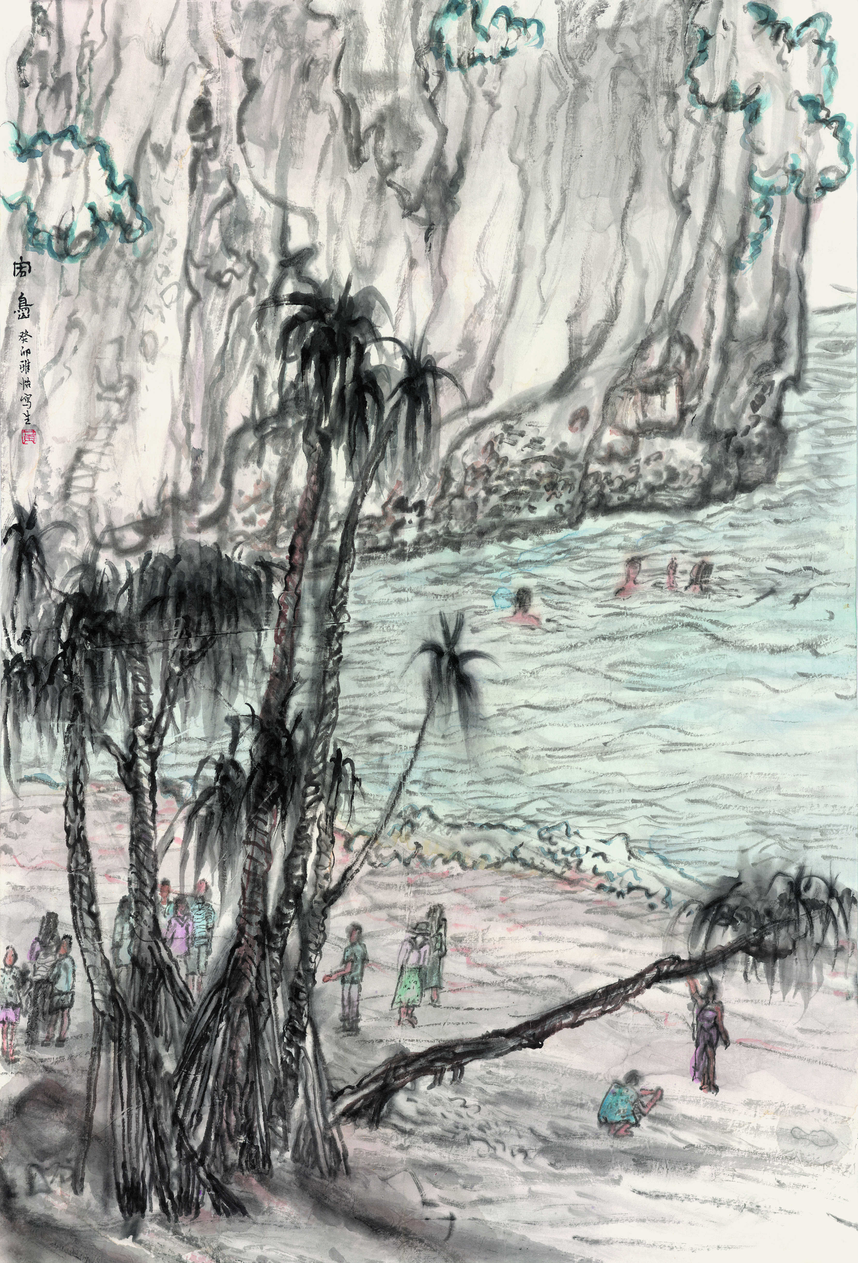 黄雅怡《宏岛写生》 69cm×46cm 2023年