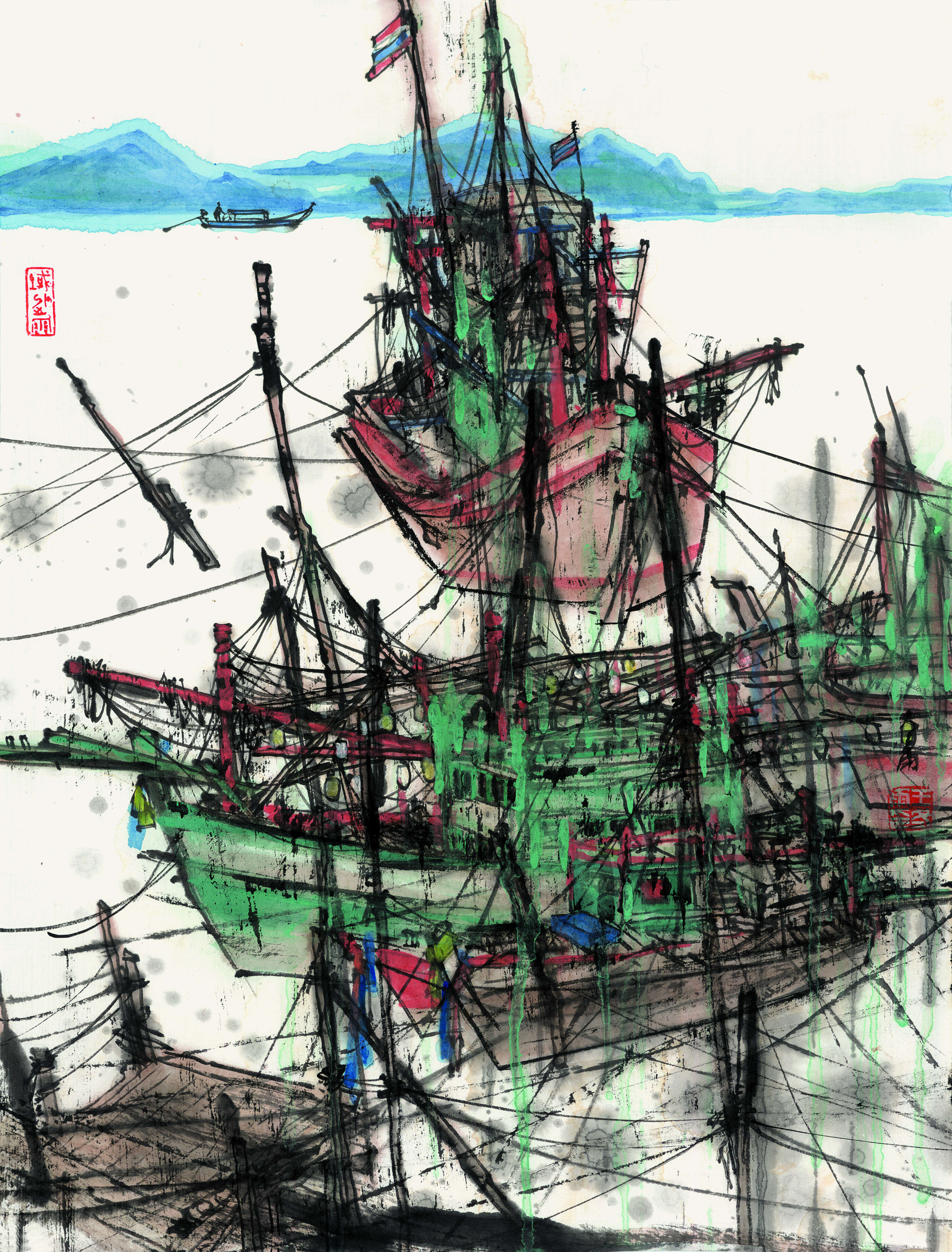 王冬雨《栖泊》46cm×34cm 2023年