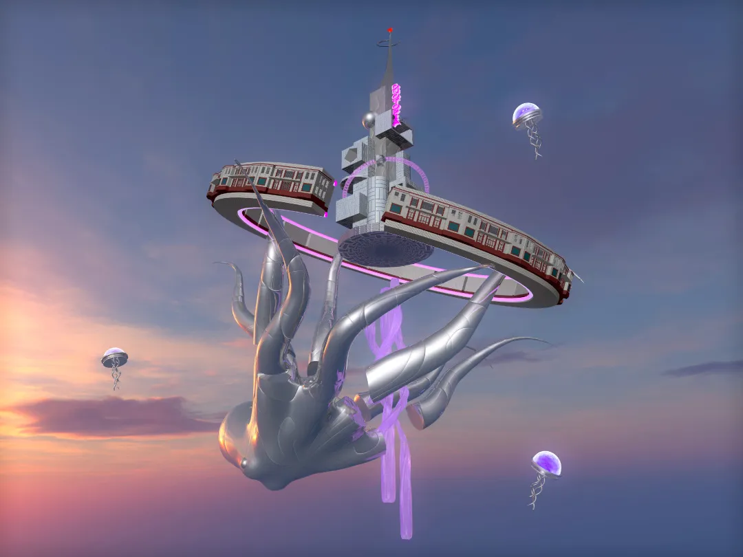 曹斐《多托邦(第一期)》,影像,2分40秒,2022年