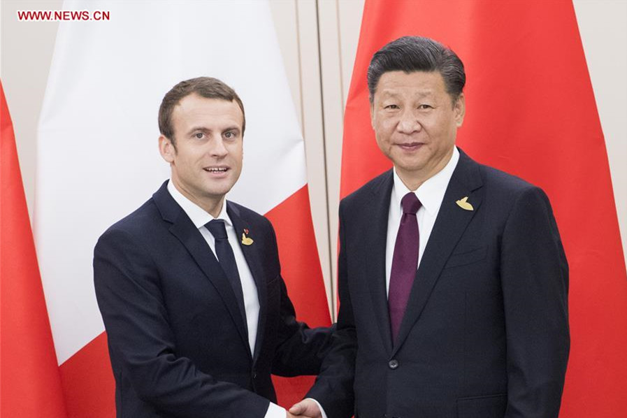 Xi, Macron agree to promote China-France cooperation