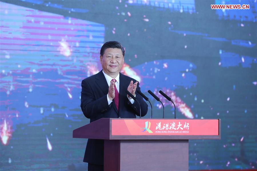 Xi announces opening of Hong Kong-Zhuhai-Macao Bridge