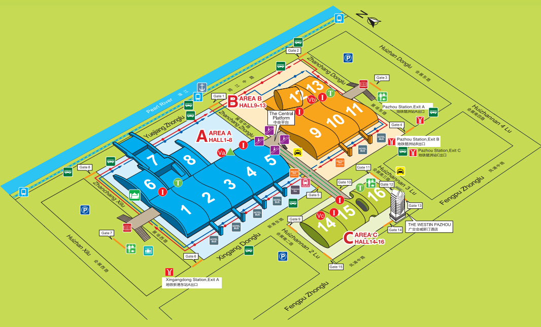 How to reach Canton Fair Complex via bus?