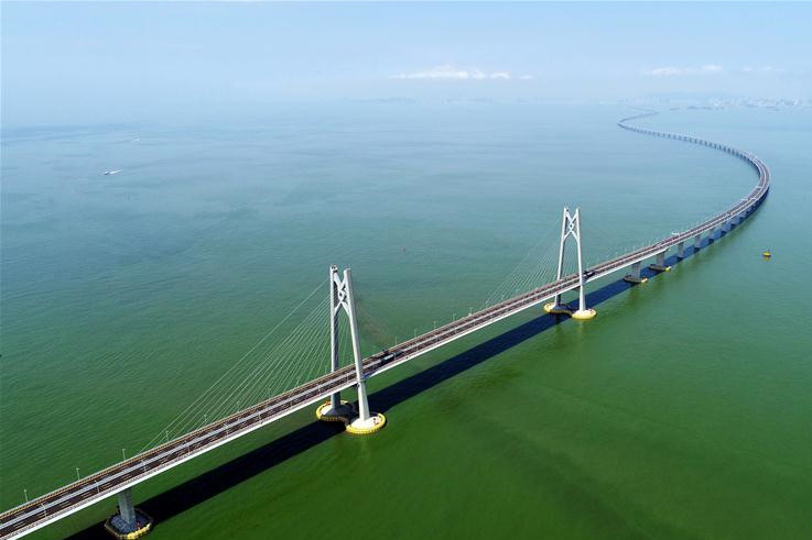 World's longest cross-sea bridge opens, integrating China's Greater Bay Area