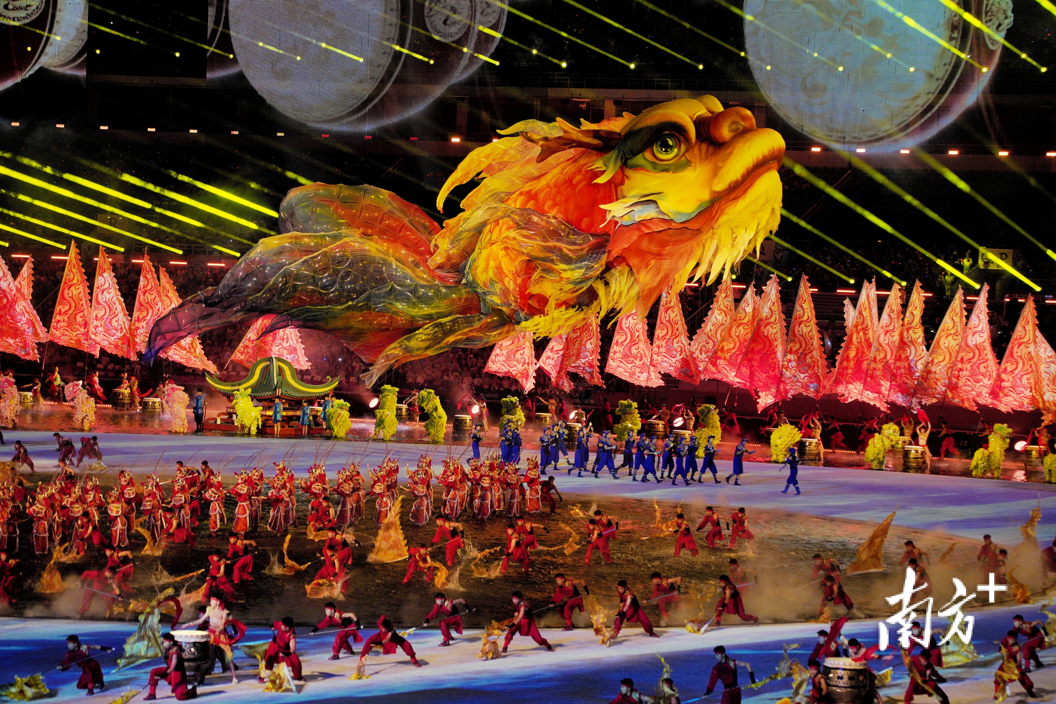 十五运会开幕式现场。石磊 摄