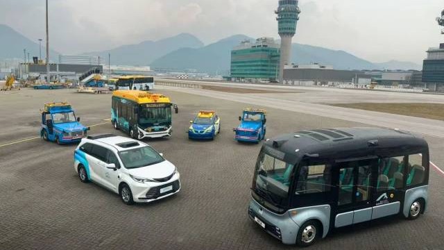 Autonomous Robotaxi debuts at Hong Kong International Airport