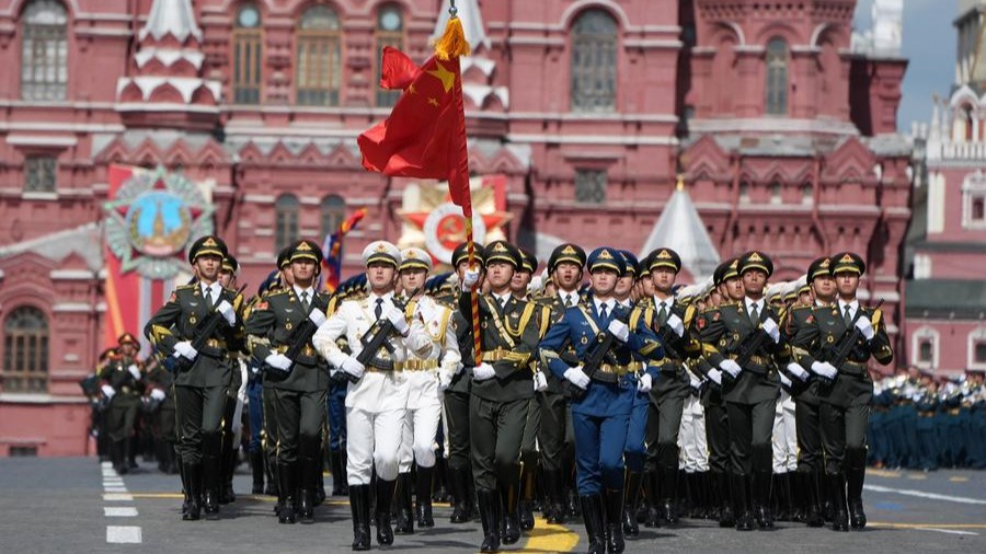 Chinese PLA Guard of Honor attends Russia's Victory Day parade