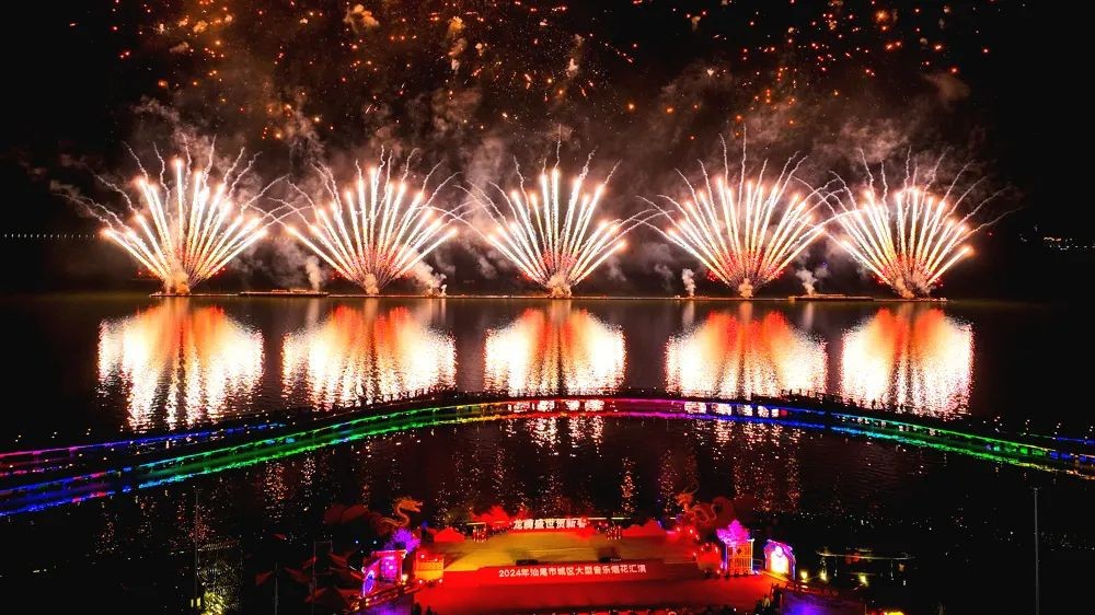 Shanwei holds fireworks show to celebrate Chinese New Year