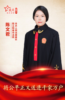 陈文君:将公平正义送进千家万户 陈文君:将公平正义送进千家万户