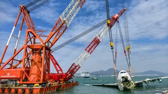 香港坠海货机打捞工作于今日收官