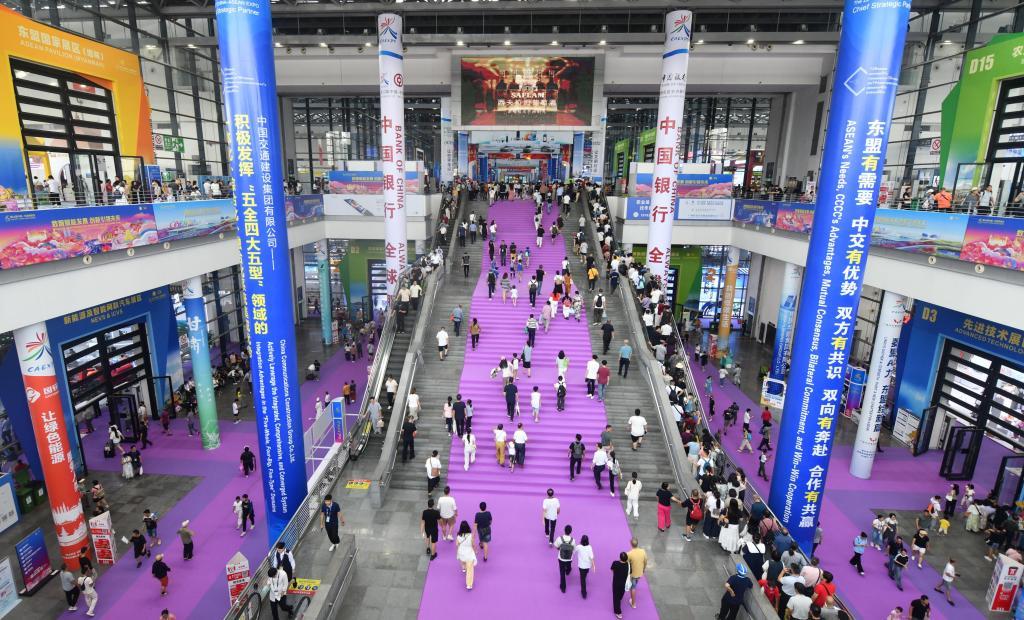 △2025年9月20日，第22届中国—东盟博览会迎来公众开放日。