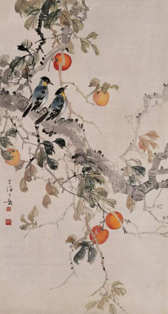 中国花鸟画家黄幻吾是广东新会人,绘有《红橘双禽图》。 中国花鸟画家黄幻吾是广东新会人,绘有《红橘双禽图》。