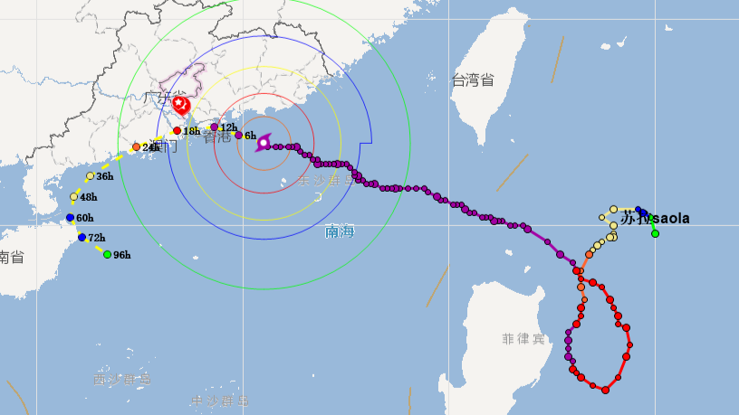 今起三天，广州有暴雨到大暴雨局部特大暴雨