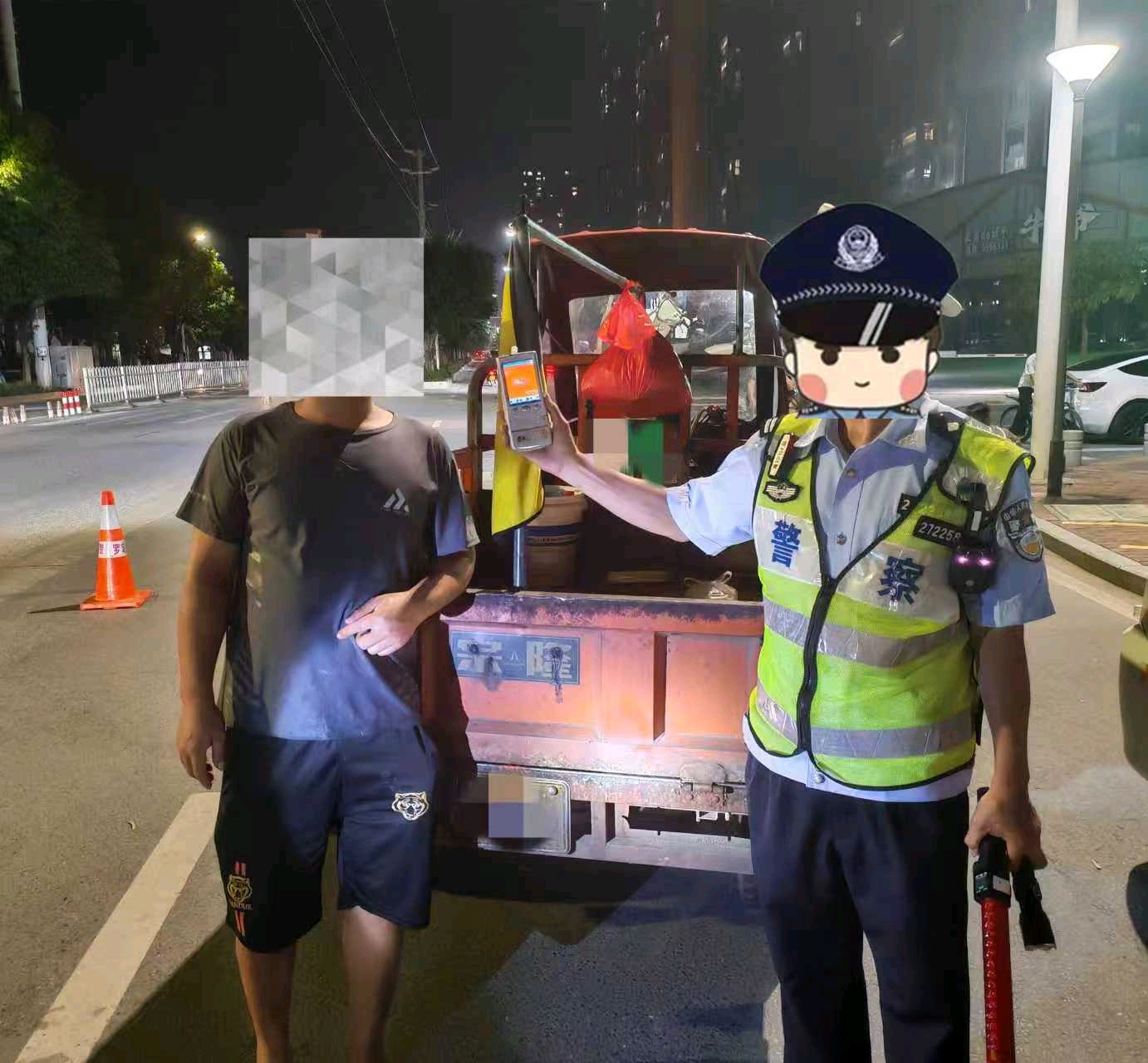 罗定公安查处多起酒驾违法行为