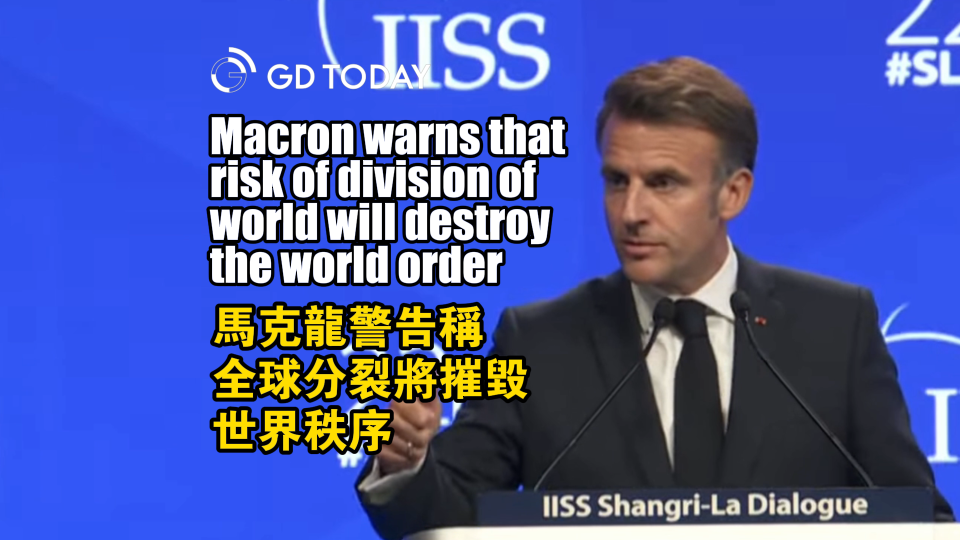 Macron warns that risk of division of world will destroy the world order