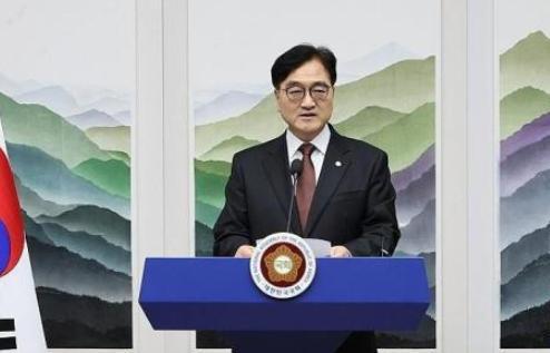 △韩国国会议长禹元植（资料图）