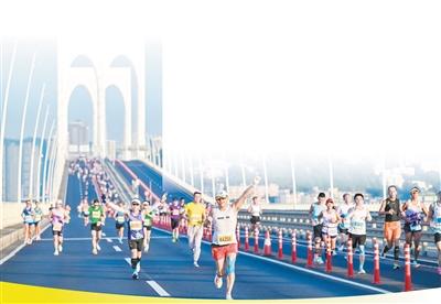 爱好者在澳门参加路跑赛事。张金加摄（新华社发）