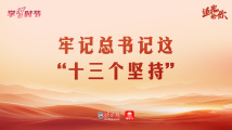 追光的你|牢记总书记这“十三个坚持” 追光的你|牢记总书记这“十三个坚持”