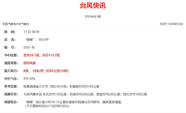 今年的台风“蝴蝶”排名第一！广东的海南岛海岸有强风