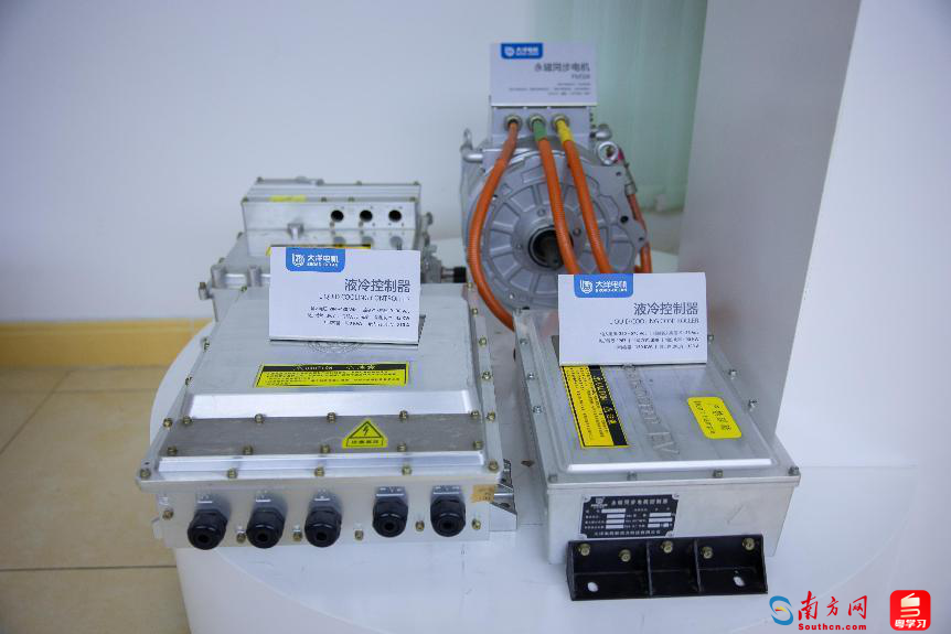 大洋电机产品之一液冷控制器。通讯员供图