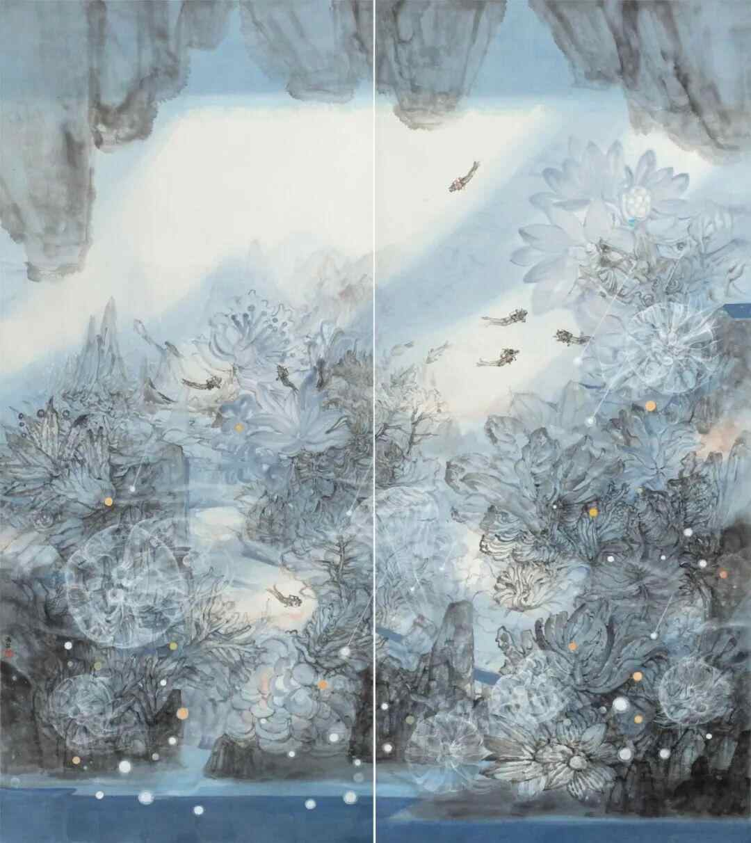 《和光·夏日潜记》冯苗 222cmx197cm 中国画 2024年