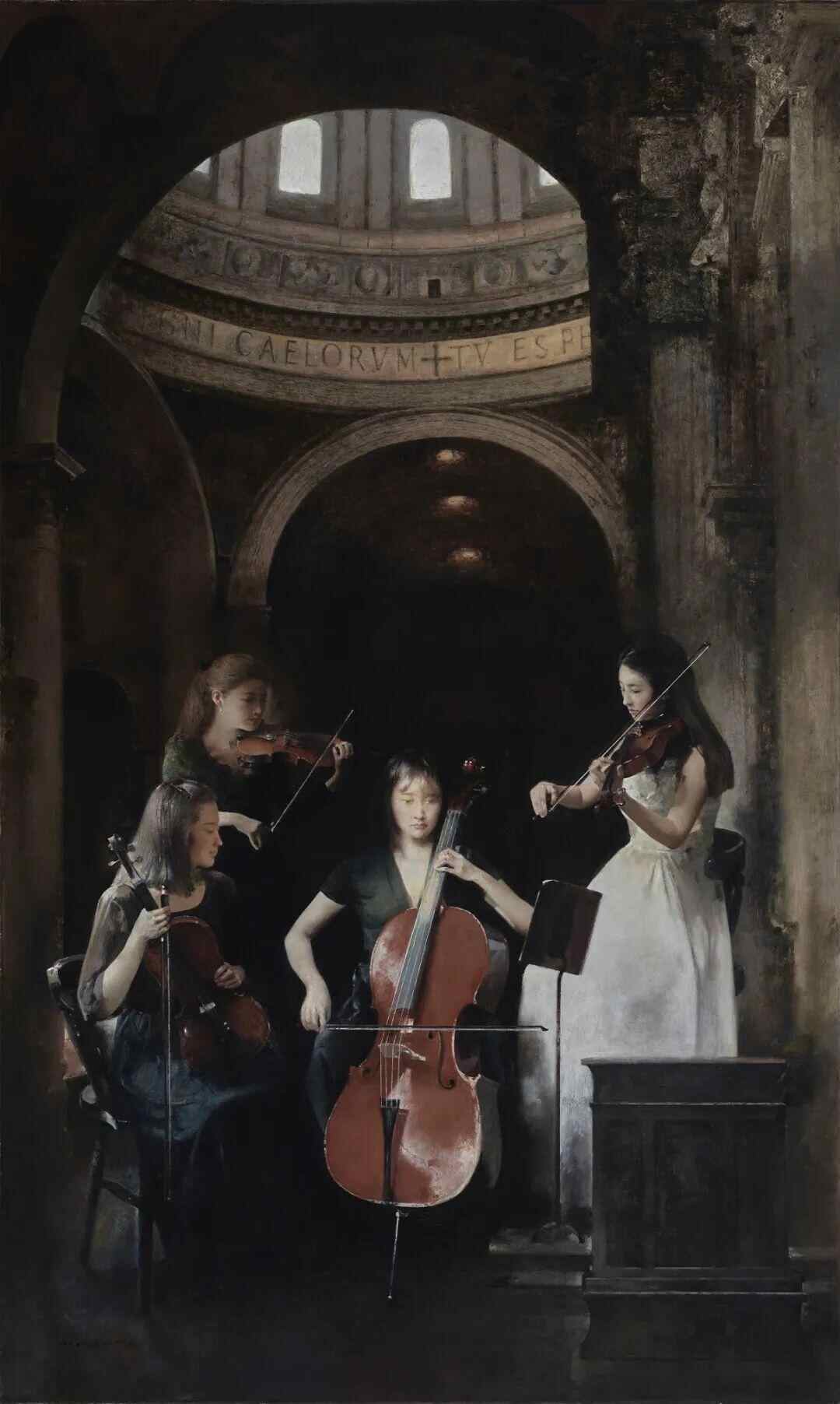 《音乐会》郭润文 150cmx90cm 油画 2018年