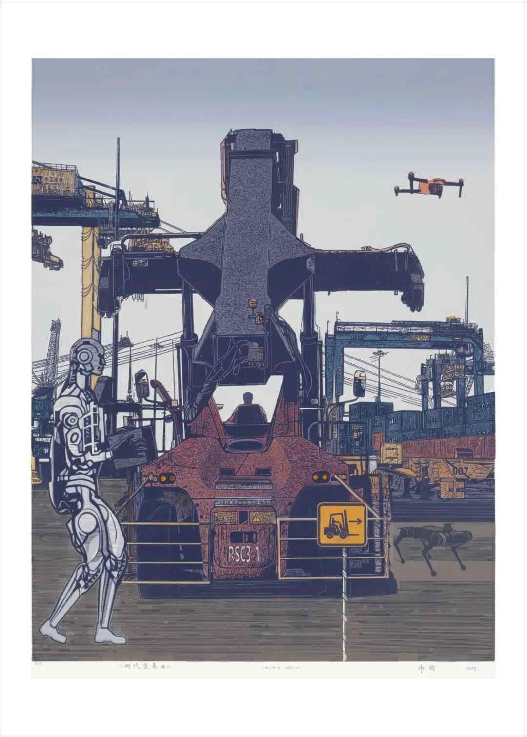 《时代变奏曲》谢钧 130cm×100cm