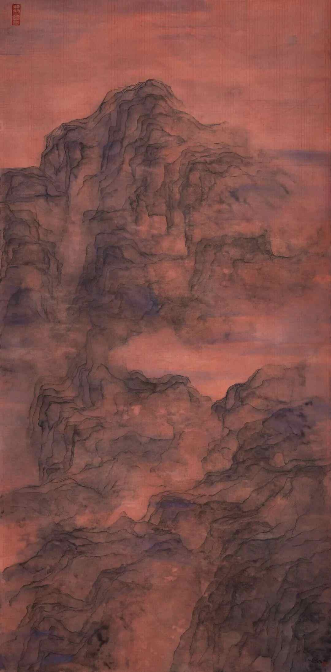 《高丘望远》 王绍强 251cmx124cm 中国画 2024年